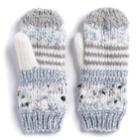 Women's Sonoma Goods For Life&trade; Deconstructed Knit Mittens, Dark Blue