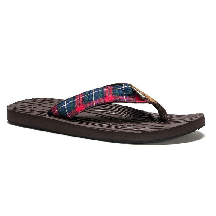 Muk Luks Asher Men's Flip-flops, Size: 11, Brown