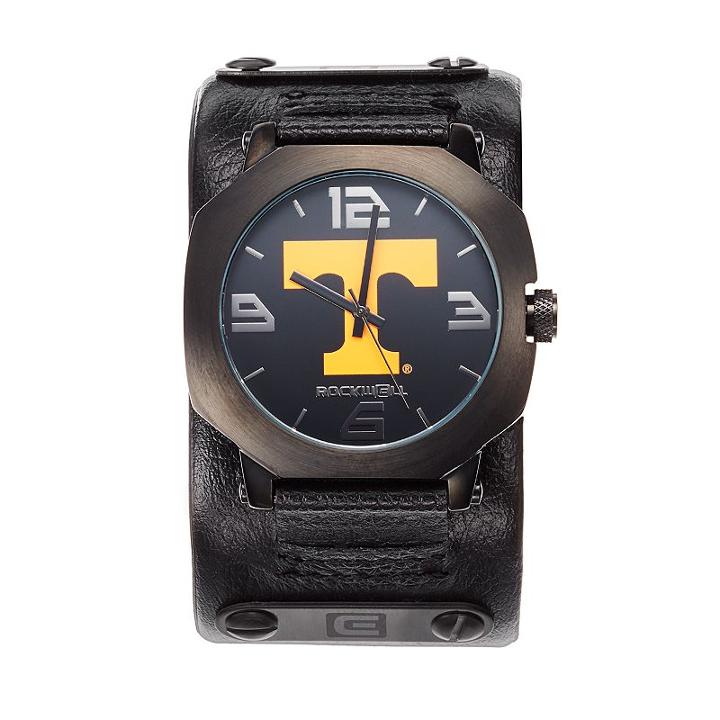 Rockwell Tennessee Volunteers Assassin Leather Watch - Men, Black