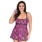 Plus Size Women's Mazu Swim Hip Minimizer Double-strap Swimdress, Size: 22 W, Black