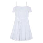 Girls 7-16 Iz Amy Byer Off Shoulder White Gauze Dress, Girl's, Size: 8