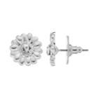 Lc Lauren Conrad Sunflower Earrings, Women's, Silver