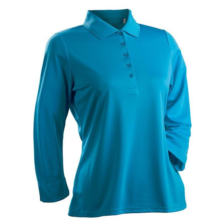 Nancy Lopez Luster Golf Top - Women's, Size: Medium, Blue