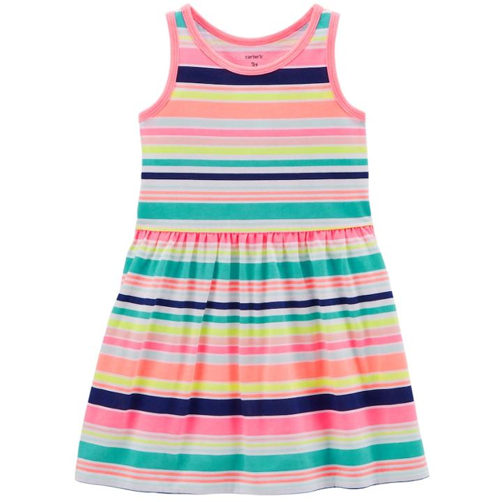 Girls 4-8 Carter's Tank Dress, Size: 6-6x, Multi Color Stripe