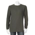 Men's Hanes Ultimate X-temp Waffle-weave Thermal Tee, Size: Large, Dark Green