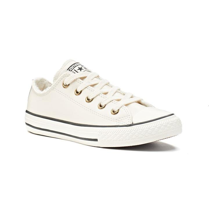 Kid's Converse Chuck Taylor All Star Leather Shoes, Size: 2, Brown Oth
