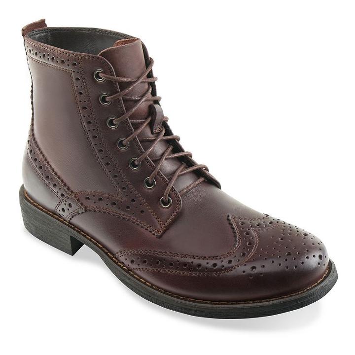 Eastland Bennett Men's Leather Wingtip Boots, Size: Medium (12), Brown