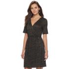 Women's Apt. 9&reg; Faux-wrap Dress, Size: Xs, Green