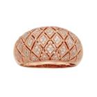 3/8 Carat T.w. Igl Certified Diamond 14k Gold Art Deco Wedding Ring, Women's, White