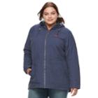 Plus Size Columbia Cedar Grove Flannel-lined Rain Jacket, Women's, Size: 2xl, Purple Oth