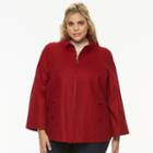 Plus Size Braetan Wool-blend Jacket, Women's, Size: 1xl, Red