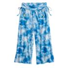 Girls 7-16 Joey B Print Culottes, Size: Xl, Turquoise/blue (turq/aqua)