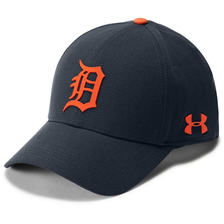 Men's Under Armour Detroit Tigers Driving Adjustable Cap, Navy Alt