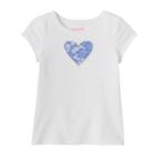 Girls 4-10 Jumping Beans&reg; Applique Graphic Tee, Size: 4, Natural
