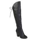 Journee Collection Spritz Women's Over-the-knee Boots, Size: Medium (6.5), Black