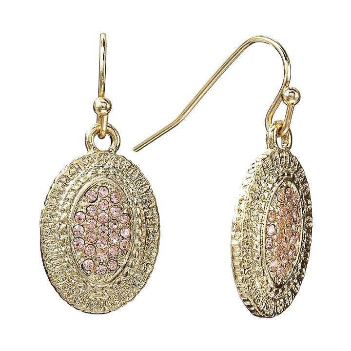 Lc Lauren Conrad Textured Drop Earrings, Women's, Multicolor