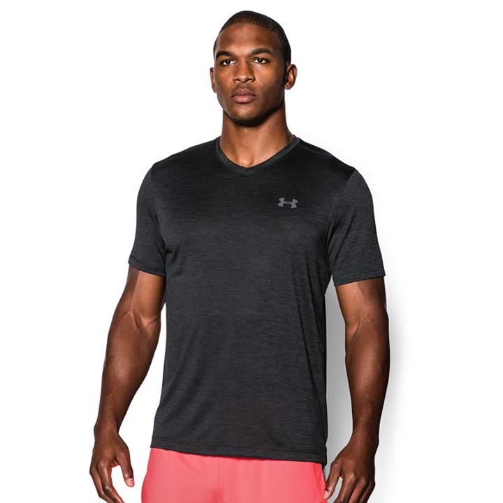 Mens' Under Armour Tech V-neck Tee, Men's, Size: Small, Black