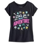 Girls 7-16 Minecraft On An Adventure Tee, Girl's, Size: Small, Black