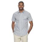 Men's Columbia Sycamore Falls Classic-fit Plaid Stretch Button-down Shirt, Size: Xl, Med Grey
