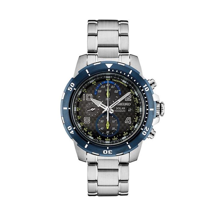Seiko Men's Core Jimmie Johnson Special Edition Solar Watch & Interchangeable Band Set - Ssc637, Size: Large, Silver