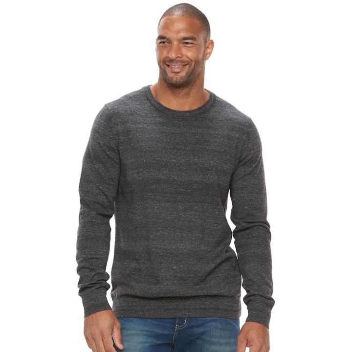Big & Tall Sonoma Goods For Life&trade; Classic-fit Coolmax Crewneck Sweater, Men's, Size: 3xl Tall, Black
