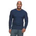 Big & Tall Urban Pipeline&reg; Maxflex Stretch Thermal Regular-fit Raglan Tee, Men's, Size: Xxl Tall, Dark Blue