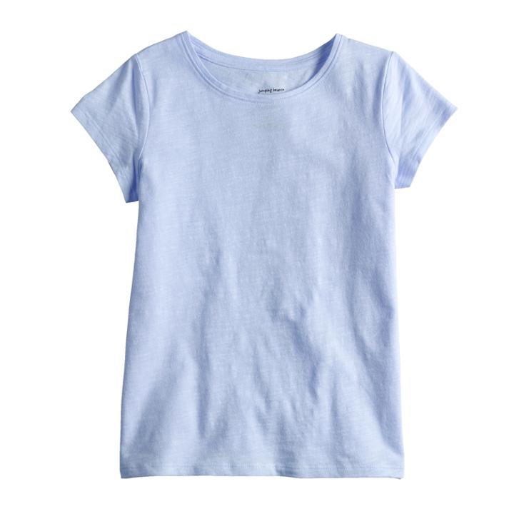 Girls 4-10 Jumping Beans&reg; Basic Solid Tee, Size: 6x, Light Blue