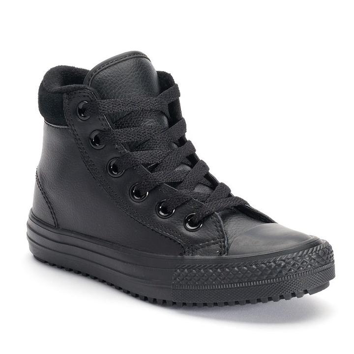 Kid's Converse Chuck Taylor All Star Boot Sneakers, Size: 1, Black
