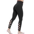 Women's Balance Collection Jacey Strappy Leggings, Size: Large, Black