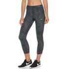 Women's Nike Essential Capri Running Leggings, Size: Medium, Grey (charcoal)