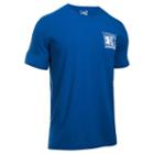 Men's Under Armour Shield Gradient Charged Cotton Tee, Size: Xxl, Blue