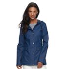 Women's Halitech Hooded Rubber Rain Jacket, Size: Xs, Blue (navy)
