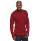 Men's Croft & Barrow&reg; Classic-fit Easy-care Mockneck Pullover, Size: Xxl, Med Red