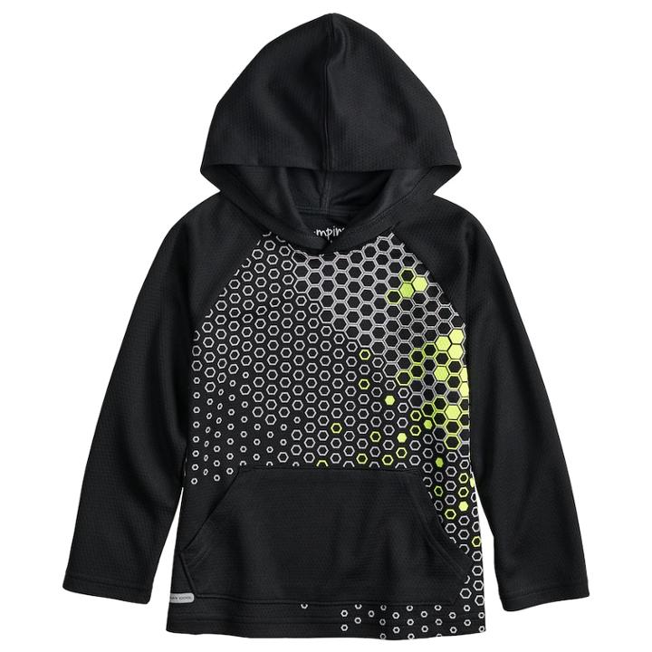 Toddler Boy Jumping Beans&reg; Mesh Graphic Pullover Hoodie, Size: 3t, Black