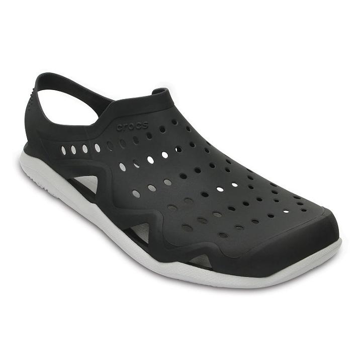 Crocs Swiftwater Wave Men's Clogs, Size: 9, Black