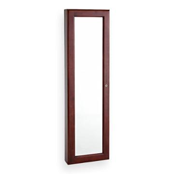 Cherry Wall-mount Jewelry Armoire, Multicolor