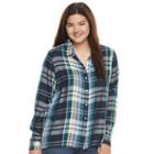 Juniors' Plus Size So&reg; High-low Shirt, Girl's, Size: 2xl, Blue