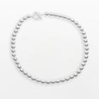 Chaps Metallic Shot-bead Necklace, Women's, Grey