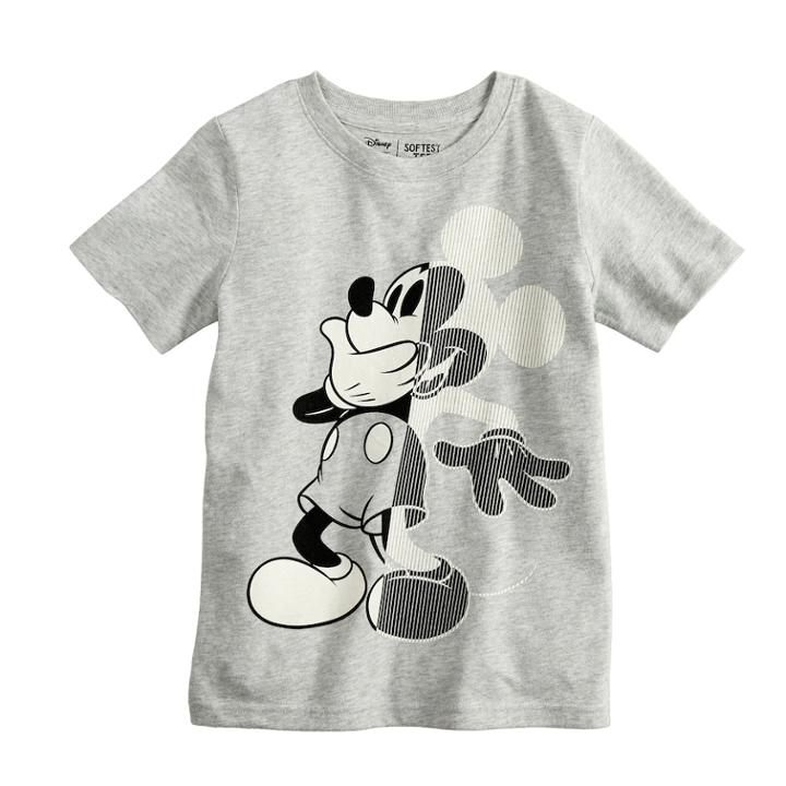 Disney's Mickey Mouse Boys 4-12 Softest Graphic Tee By Jumping Beans&reg;, Size: 10, Light Grey