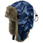 Boys Igloo Camouflage Trapper Hat, Size: S/m, Blue