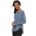 Women's Sonoma Goods For Life&trade; Soft Touch High-low Tunic, Size: Xs, Dark Blue