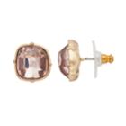 Simply Vera Vera Wang Pink Simulated Crystal Cushion Stud Earrings, Women's