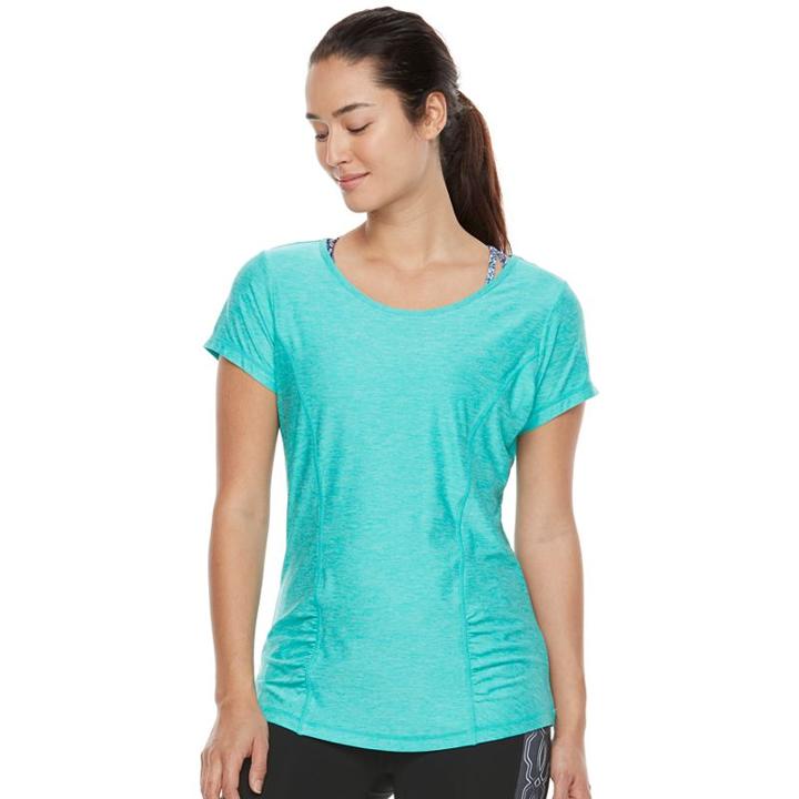 Women's Gaiam Energy Yoga Tee, Size: Medium, Orange Oth