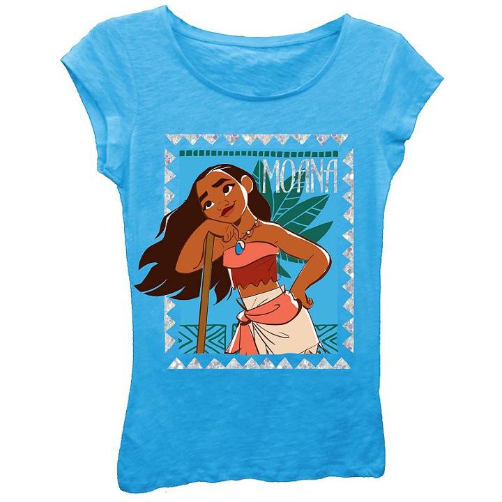 Disney's Moana Girls 7-16 Turquoise Graphic Tee, Girl's, Size: Medium, Turquoise/blue (turq/aqua)