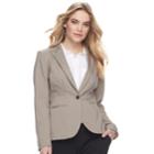 Women's Apt. 9&reg; Torie Solid Blazer, Size: 4, Dark Beige
