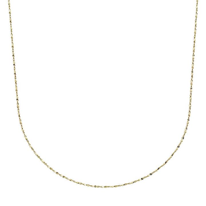 24k Gold-over-silver Serpentine Chain Necklace, Women's, Yellow