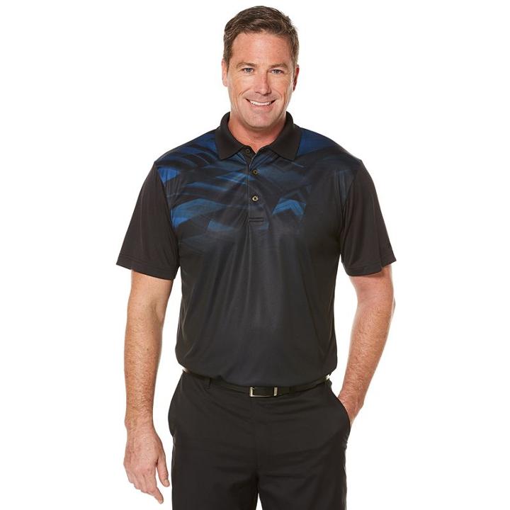 Men's Grand Slam Performance Ombre Argyle Golf Polo, Size: Xl, Ovrfl Oth