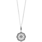 Tori Hill Sterling Silver Marcasite Filigree Pendant Necklace, Women's, Size: 18, Black