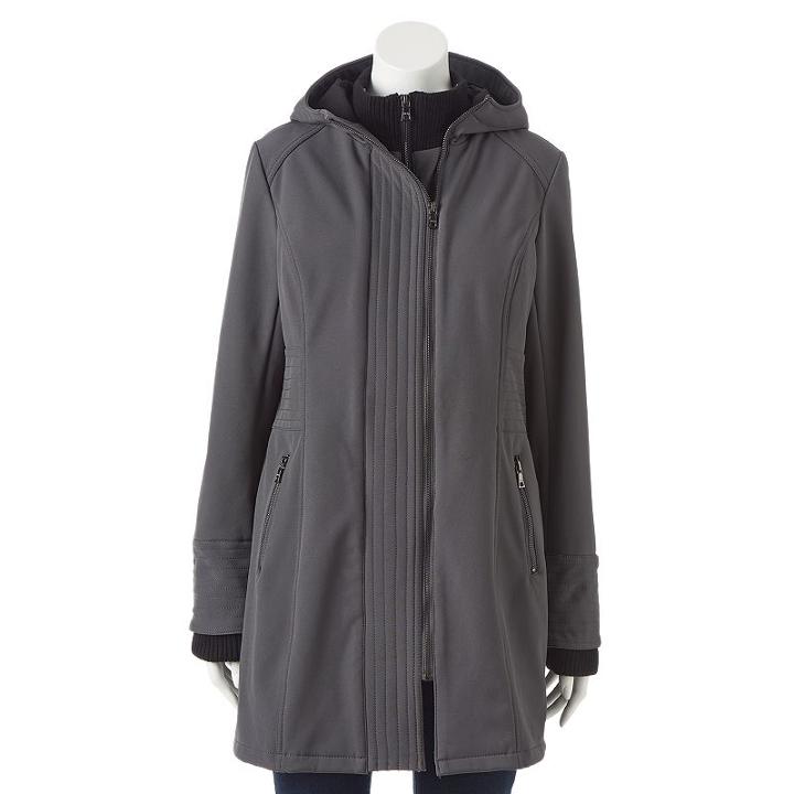 Women's Mo-ka Hooded Soft Shell Jacket, Size: Small, Grey