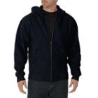 Big & Tall Dickies Full-zip Hoodie, Men's, Size: 4xl, Dark Blue